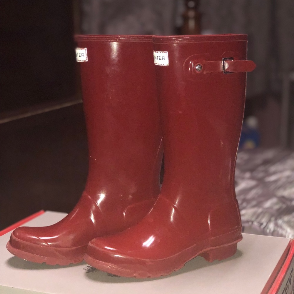 Girls hunter boots size 3/4